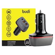 Budi Quick Charge 3.0 Car Charger Black