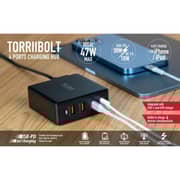 Torrii 4 Port Charging Hub Black