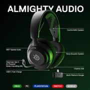 Steelseries Arctis Nova 4X 61646 Wireless On Ear Gaming Headset Black