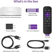 Roku Premiere 4K/HDR Streaming Media Player Black 3920RW-SW