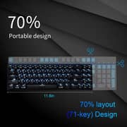Royal Kludge RK71-HP-BK/BL Mechanical Keyboard - Black/Blue