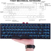 Royal Kludge RK71-HP-BK/BL Mechanical Keyboard - Black/Blue