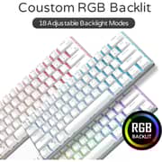 Royal Kludge RK61-HP-WH/BL Wired Gaming Keyboard - White