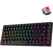 Royal Kludge RK84-THP-BK/RD Wireless Swappable Mechanical Keyboard Black/Red