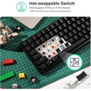 Royal Kludge RK84-THP-BK/RD Wireless Swappable Mechanical Keyboard Black/Red