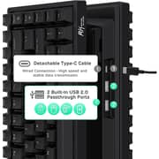 Royal Kludge RK84-THP-BK/RD Wireless Swappable Mechanical Keyboard Black/Red