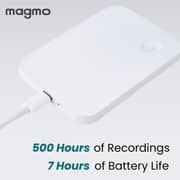 Magmo BUZZV7 Magnetic Snap-on Call Recorder White