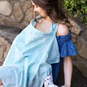 Bebe au Lait Acapulco Cotton Bebe Nursing Cover Blue