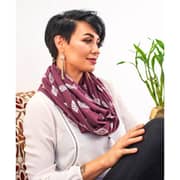 Bebe au Lait Plum Jersey Bebe Nursing Scarf Purple