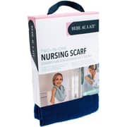 Bebe au Lait Carmel Bay Deluxe Muslin Nursing Scarf Blue
