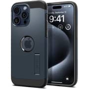 Spigen Tough Armor MagFit Case Metal Slate For iPhone 15 Pro Max