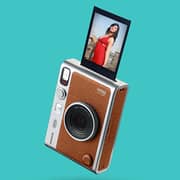 Fujifilm Instax Mini Evo Instant Film Camera Brown
