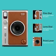Fujifilm Instax Mini Evo Instant Film Camera Brown
