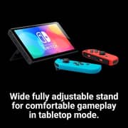 Nintendo Switch OLED Console 64GB Neon Blue/Neon Red + Sushi Striker + DC Super HeroGirls + Harvest Moon: One World Game