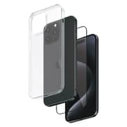 Smartix Tempered Glass + Case Black iPhone 15 Pro Max Premium Bundle