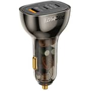 Promate Car Charger Black/Transparent