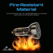 Promate Car Charger Black/Transparent