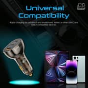 Promate Car Charger Black/Transparent