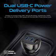 Promate Car Charger Black/Transparent