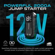 Promate Car Jump Starter Power Bank 20000mAh Black SPARKTANK-20