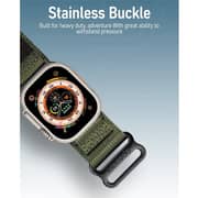 Moxedo Tactical Sports Rugged Apple Watch Strap 19.5cm Military Green