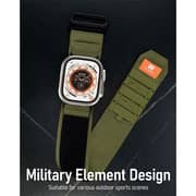Moxedo Tactical Sports Rugged Apple Watch Strap 19.5cm Military Green