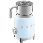 Smeg Espresso Coffee Machine Pastel Blue ECF01PBUK + CGF01PBUK Coffee Grinder + MFF11PBUK Milk Frother