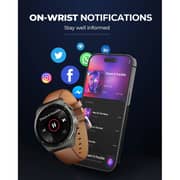 Aukey Ultra 36.3mm AMOLED Display, Fitness Tracking & Sleep Monitor, Smartwatch, Grey