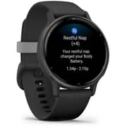 Garmin 010-02862-10 Vivoactive 5 Smartwatch Slate Aluminum Bezel With Black Case and Silicone Band