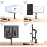 NB Dual Monitor Desk Mount Black