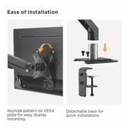 Blutek Counterbalance Monitor Arm Stand Black