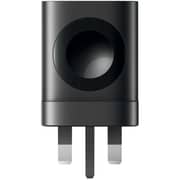 Porodo Dual Port Wall Charger With Integrated Watch Charger Black