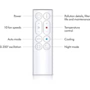 Dyson Purifier Hot & Cool Gen1, Heater + Fan, White – HP10 – Middle East Version