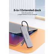 Helix 5-In-1 USB-C Hub 163mm Silver
