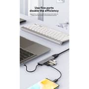 Helix 5-In-1 USB-C Hub 163mm Silver
