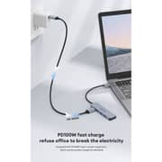 Helix 5-In-1 USB-C Hub 163mm Silver