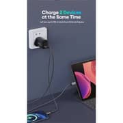 Helix Dual Port Wall Charger Black