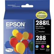 Epson 288/288XL Durabrite Ultra Ink Cartridges High Capacity 4 Pack - T288XL-BCS