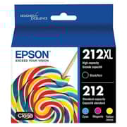 Epson 212XL High-Yield Capacity Ink Cartridges 4-Pack - T212XL-BCS