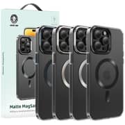 Green Lion Matte MagSafe Back Case Clear/Black iPhone 15 Pro Max