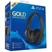 PS4 Gold Wireless Over Ear Headset Black