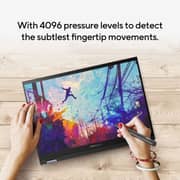 Asus Vivobook S 14 Flip 2-in-1 (2022) Laptop - 12th Gen / Intel Core i7-12700H / 14inch WUXGA / 512GB SSD / 16GB RAM / Shared Intel Iris Xe Graphics / English & Arabic Keyboard / Windows 11 Home / Quiet Blue / Middle East Version - [TP3402ZA-LZ409W]