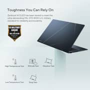 Asus Zenbook 14 OLED (2022) Laptop - 12th Gen / Intel Core i7-1260P / 14inch 2.8K / 512GB SSD / 16GB RAM / Shared Intel Iris Xe Graphics / Windows 11 Home / English & Arabic Keyboard / Ponder Blue / Middle East Version - [UX3402ZA-OLEDI7B]
