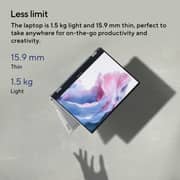 Asus Zenbook 14 Flip OLED 2-in-1 (2023) Laptop - 13th Gen / Intel Core i7-1360P / 14inch 2.8K / 1TB SSD / 16GB RAM / Shared Intel Iris Xe Graphics / Windows 11 Home / English & Arabic Keyboard / Ponder Blue / Middle East Version - [UP3404VA-OLEDI7B]