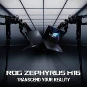 Asus ROG Zephyrus M16 Gaming (2023) Laptop - 13th Gen / Intel Core i9-13900H / 16inch WQXGA / 1TB SSD / 32GB RAM / 12GB NVIDIA GeForce RTX 4080 Graphics / Windows 11 Home / English & Arabic Keyboard / Off Black / Middle East Version - [GU604VZ-N4055W]