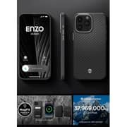 Spigen Enzo Aramid Fiber MagFit Case Matte Black iPhone 15 Pro