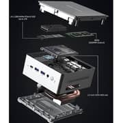 Minisforum Mini (2022) Desktop PC - 12th Gen / Intel Core i5-12450H / 512GB SSD / 16GB RAM / Shared Intel UHD Graphics / Windows 11 Pro / Silver / Middle East Version – [NAB-5]