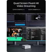 Minisforum Mini (2022) Desktop PC - 12th Gen / Intel Core i5-12450H / 512GB SSD / 16GB RAM / Shared Intel UHD Graphics / Windows 11 Pro / Silver / Middle East Version – [NAB-5]