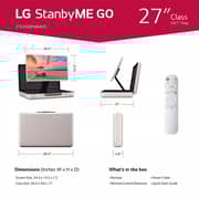 LG 27LX5QKNA.AMA StanbyME Go Briefcase Design Touch Screen 27inch