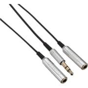 Earldom Earphone Cable Splitter 40cm Black